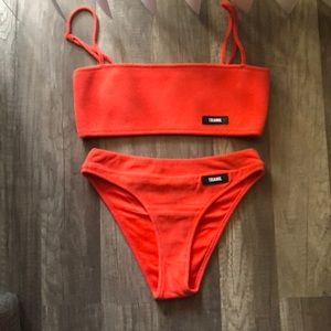 Triangl coral bikini